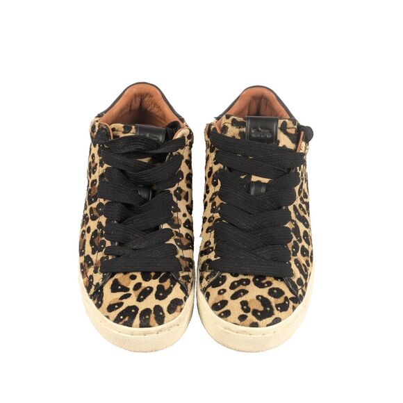 Coach Shoes - Coach Women Richmond Calf Hair Leopard Print Studded G2731 Sneakers 6B